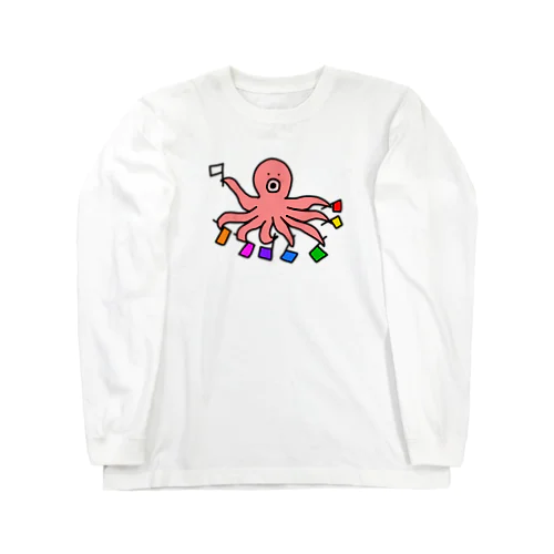 旗揚げタコ Long Sleeve T-Shirt