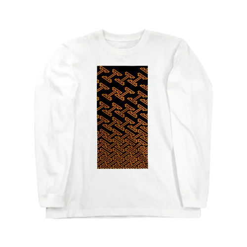 紗綾型_Orange Long Sleeve T-Shirt