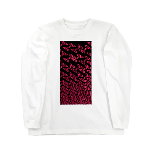 紗綾型_Pink Long Sleeve T-Shirt