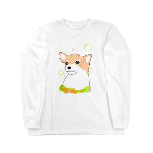 チワワ癒し犬 ロングスリーブTシャツ