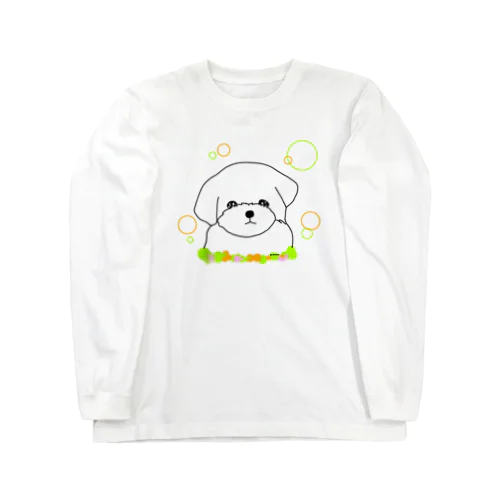 マルチーズ癒し犬 Long Sleeve T-Shirt