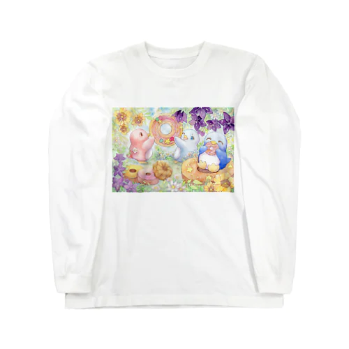 ペンギン☆ドーナツぱくん！ Long Sleeve T-Shirt