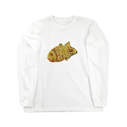 たい焼き水彩画 Long Sleeve T-Shirt