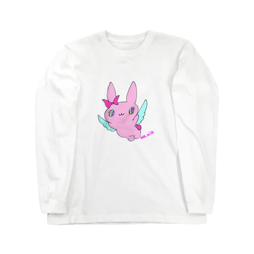 フライングうさ  ロゴ入り Long Sleeve T-Shirt