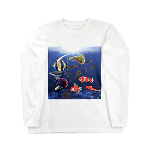 Marchan 海に行く Long Sleeve T-Shirt