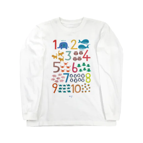 どうぶつ×すうじ Long Sleeve T-Shirt