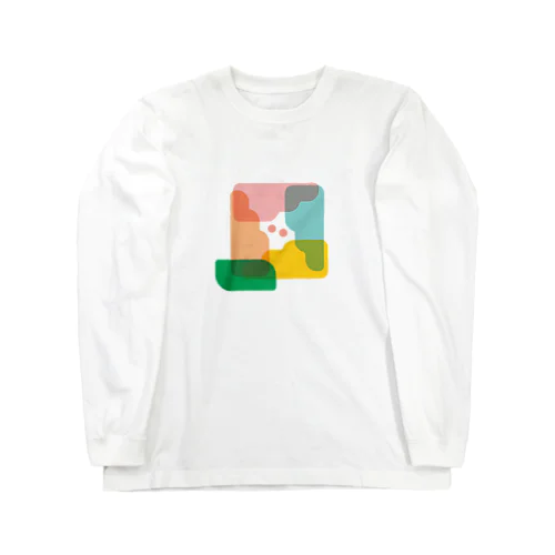 しかく花のおばけ Long Sleeve T-Shirt