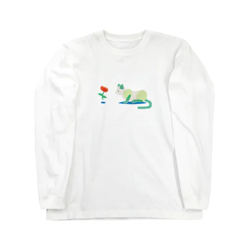 ポピーとねこ Long Sleeve T-Shirt