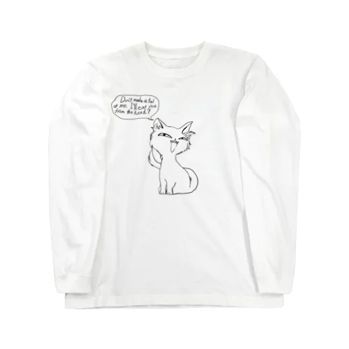 あざ笑ネコ Long Sleeve T-Shirt