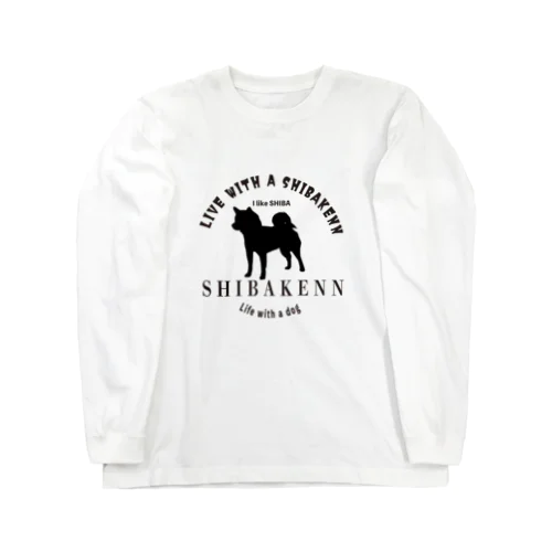 柴犬のロゴ Long Sleeve T-Shirt