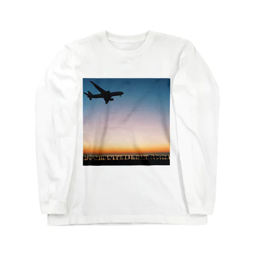 飛行機と Long Sleeve T-Shirt