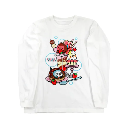 Chubby Bird インコ　スウィーツ　Cody the Lovebird　コザクラインコ　オカメインコ Long Sleeve T-Shirt