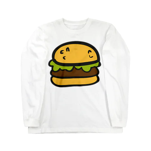 ハンバーガー ---カラフルでポップなフードデザインTシャツ--- Long Sleeve T-Shirt