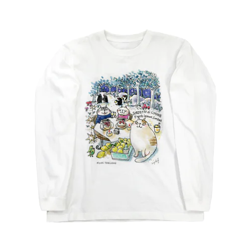 CatChips森のカフェ Long Sleeve T-Shirt