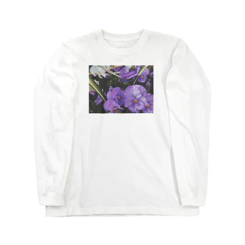 パンジー。 Long Sleeve T-Shirt