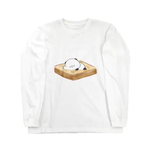 パンにパンダのせる Long Sleeve T-Shirt