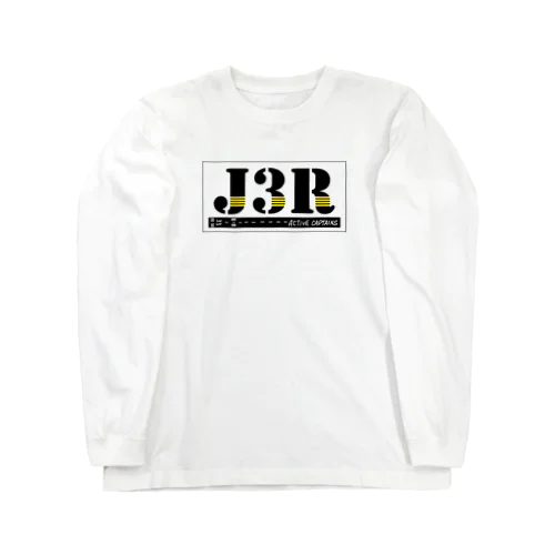 【Threefall Japan Aviation 】J3Rロゴ（TFJAバージョン:3ch手書き） ロングスリーブTシャツ