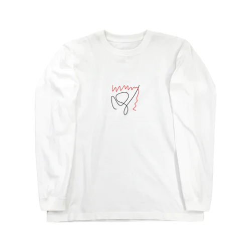 3秒で描き殴った二本の線 Long Sleeve T-Shirt