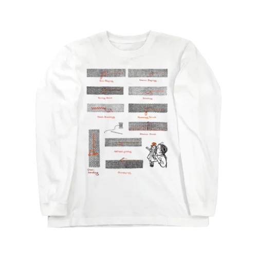 ステッチの種類_裁縫教本より Long Sleeve T-Shirt