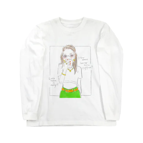 coffee girl Long Sleeve T-Shirt