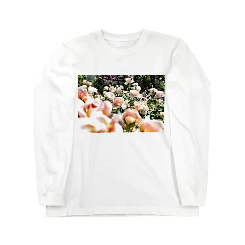 ヴィンテージピンクの薔薇 Long Sleeve T-Shirt