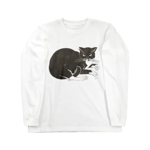 古風な猫 Long Sleeve T-Shirt