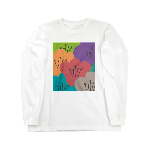 ティータイムの花 [TTF1] 롱 슬리브 티셔츠