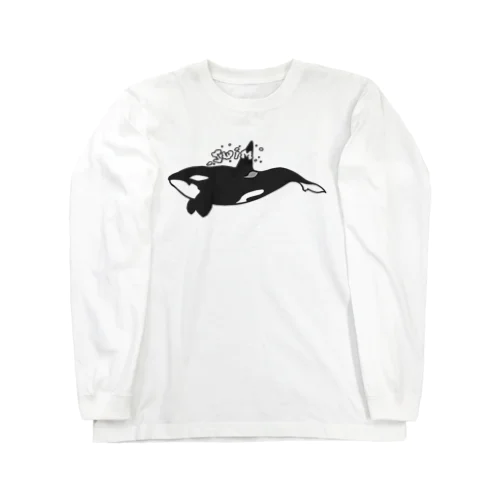 シャチ スイム Long Sleeve T-Shirt