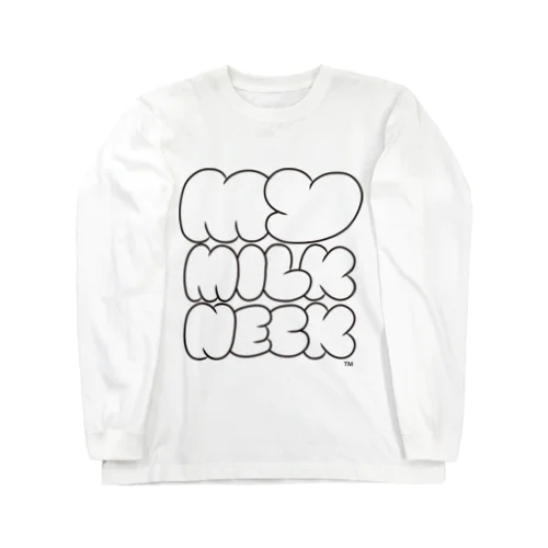 milk neck ロングスリーブTシャツ