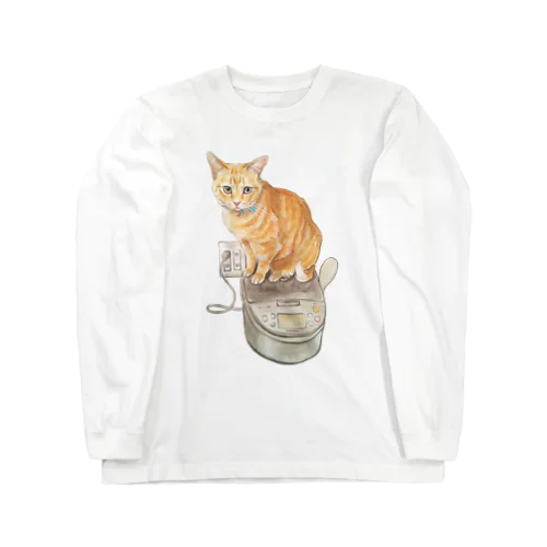 Keep cats warm ロングスリーブTシャツ