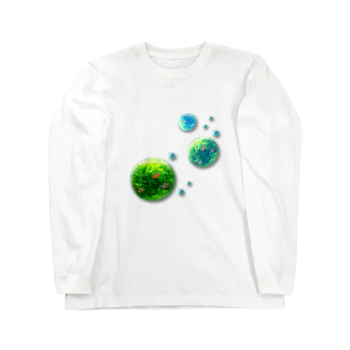 水草水槽とサンセットグラミー Long Sleeve T-Shirt