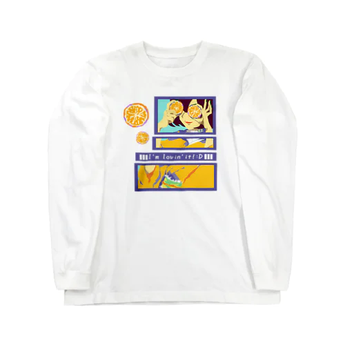 【I'm lovin' it! :D -orange-】 Long Sleeve T-Shirt