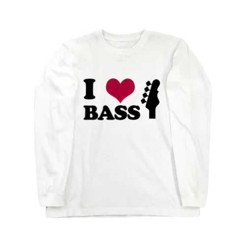 I LOVE BASS（BK） ロングスリーブTシャツ