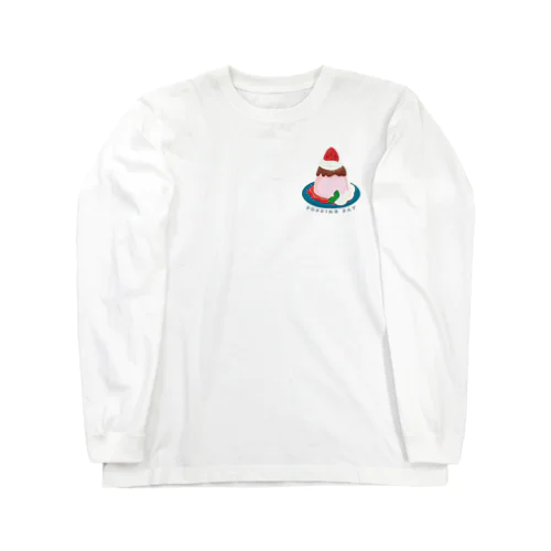 ワンポイント 毎月25日はプリンの日のプリン　イチゴプリン Long Sleeve T-Shirt