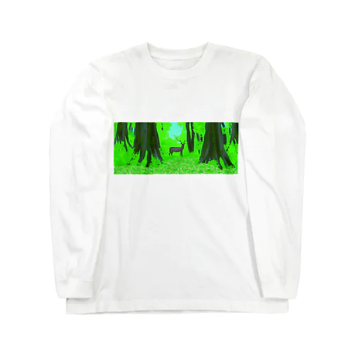 エゾシカ原始林 Long Sleeve T-Shirt