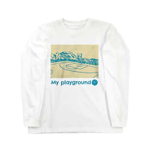 my playground(スケッチ) ロングスリーブTシャツ