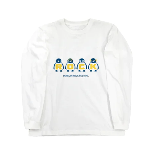 ペンギン達のロックフェス(表裏プリント) Long Sleeve T-Shirt