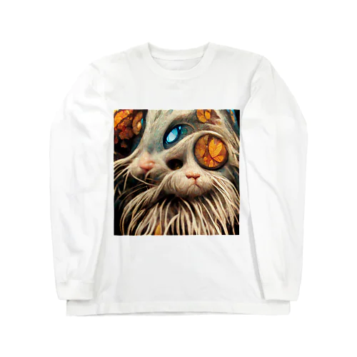 時空間湾曲猫 Long Sleeve T-Shirt