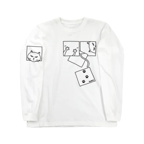 ひとり遊びにゃんこ４ Long Sleeve T-Shirt