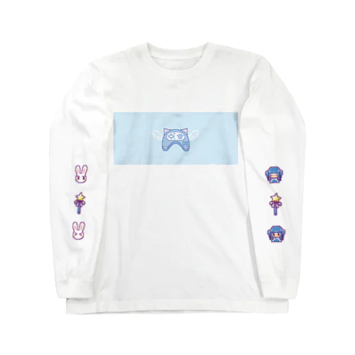 ねこみみコントローラー（水色） Long Sleeve T-Shirt