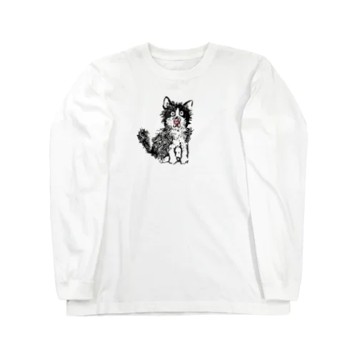 黒猫ニャー Long Sleeve T-Shirt