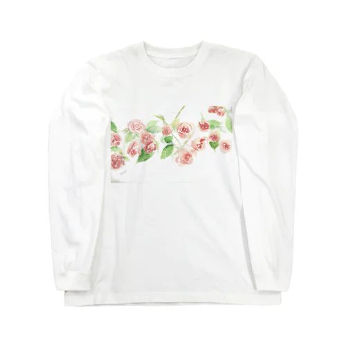 Many roses ロングスリーブTシャツ