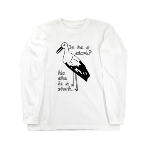 コウノトリ Long Sleeve T-Shirt