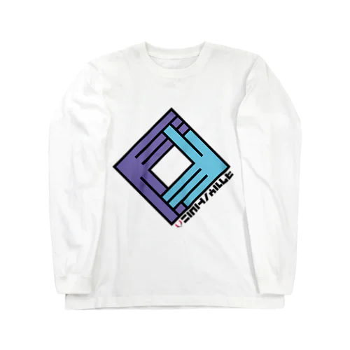 狐の窓 (紫×水) Long Sleeve T-Shirt