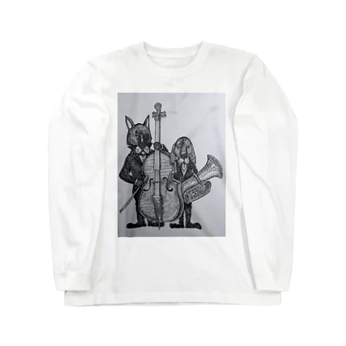 犬と楽器 Long Sleeve T-Shirt