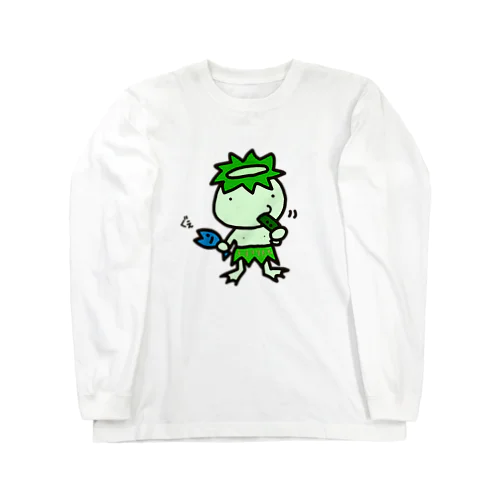 きゅうり喰うカッパ Long Sleeve T-Shirt