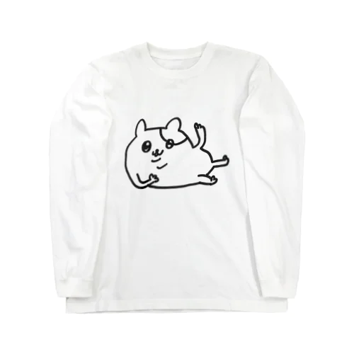 ねころびはむちゃん ロングスリーブTシャツ