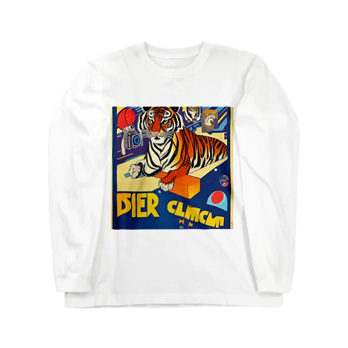 虎.tiger camera ロングスリーブTシャツ