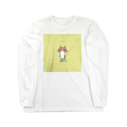 ハチワレ赤猫 Long Sleeve T-Shirt