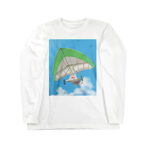 ハンググライダーねこ_こむぎ氏 Long Sleeve T-Shirt